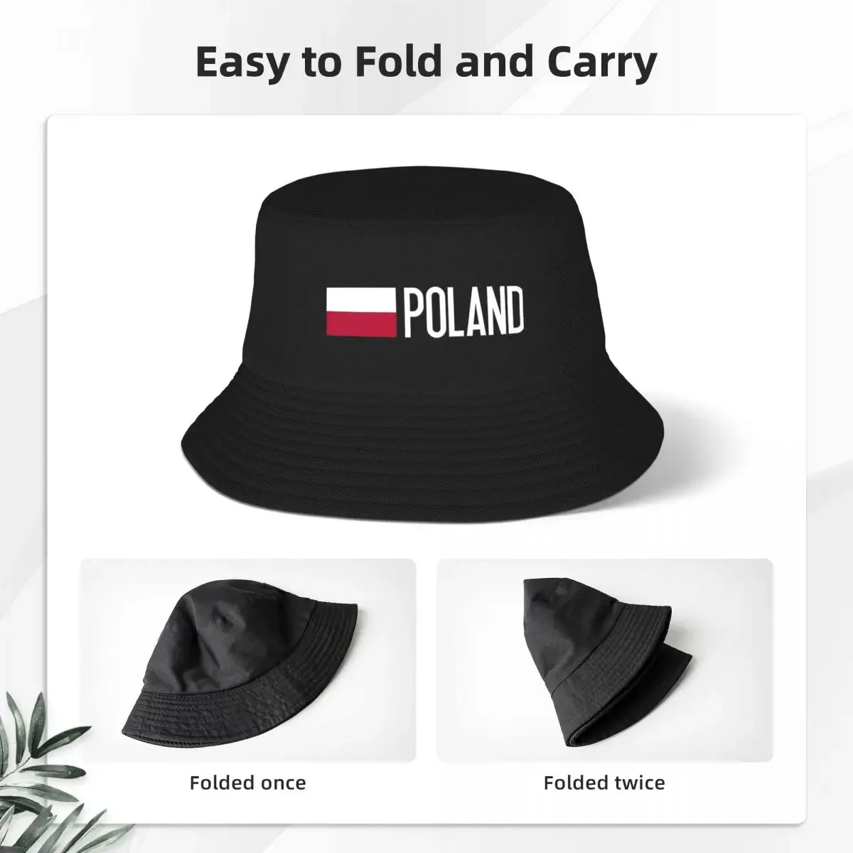 Fishing Hat - Desain Retro, Bendera Polandia & Topi