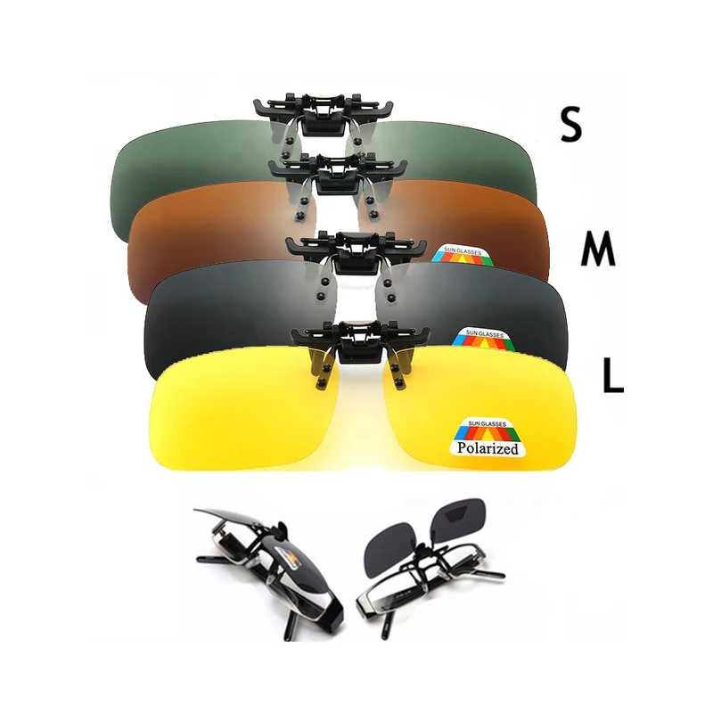 Fishing Sunglasses Polarized - Klip Kacamata Hitam Terpolarisasi Lensa Abu-abu