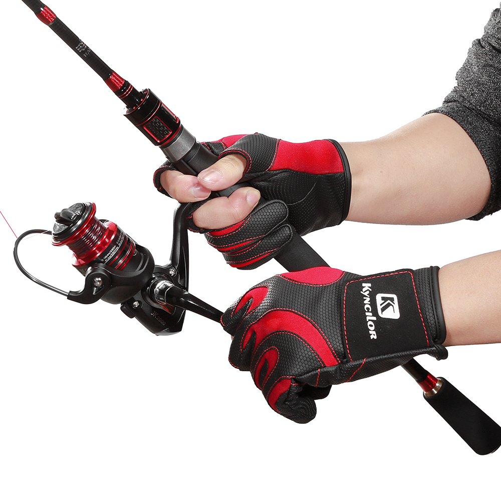 Memancing tanpa jari 3 jari me - Fishing Gloves ulasan dan harga
