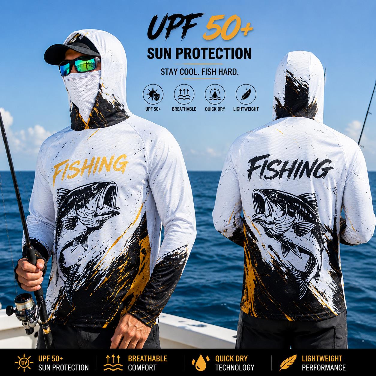 Atasan Pancing Lengan Panjang  - Fishing Mask Sun Protection ulasan dan harga