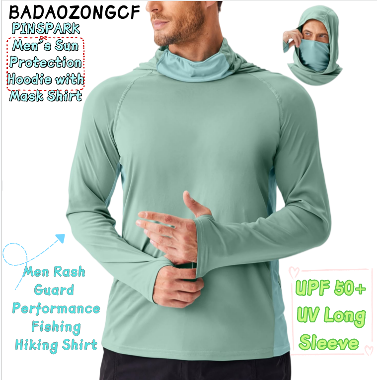 PINSPARK Hoodie Pelindung Mata - Fishing Mask Sun Protection ulasan dan harga