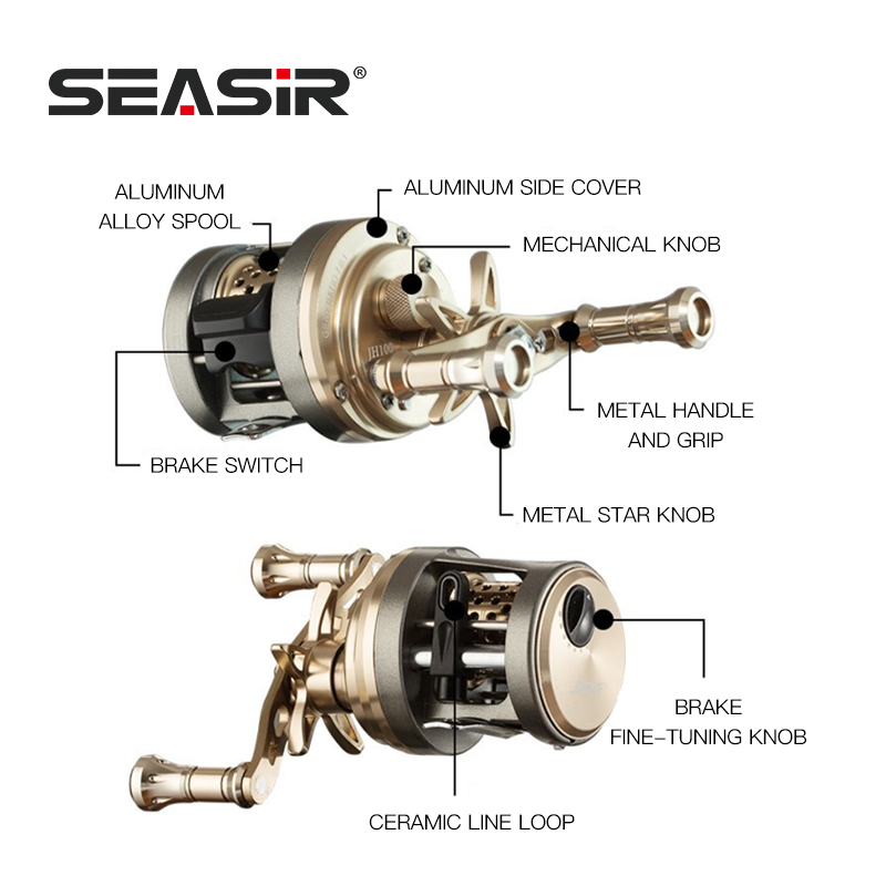 Reel Baitcasting SEASIR JH All - Abu Garcia Reel Max ulasan dan harga