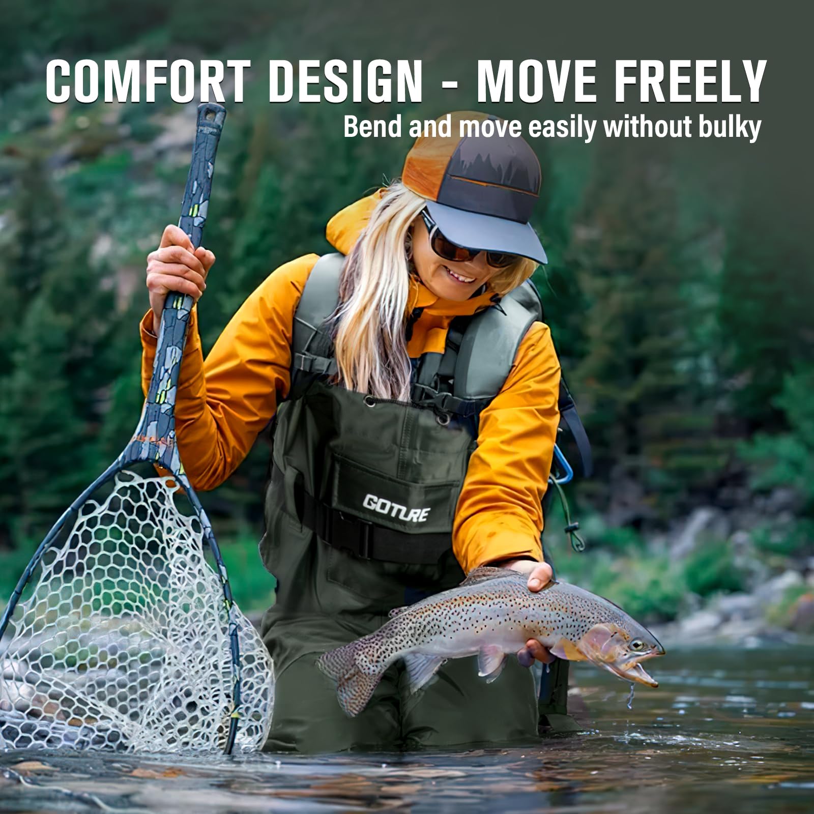 Goture Wader Ringan dengan Sep - Fishing Waders ulasan dan harga
